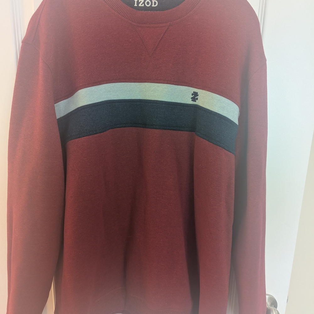 Izod Men's Striped Sweatshirt